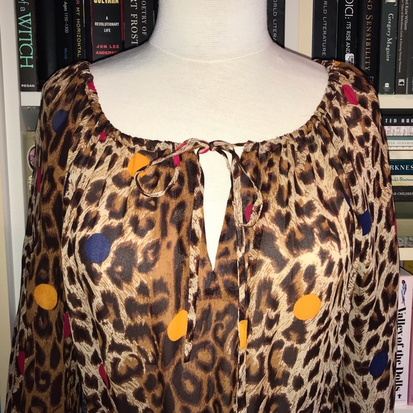 & Other Stories Leopard Dot Kaftan Dress - Picture 5 of 8
